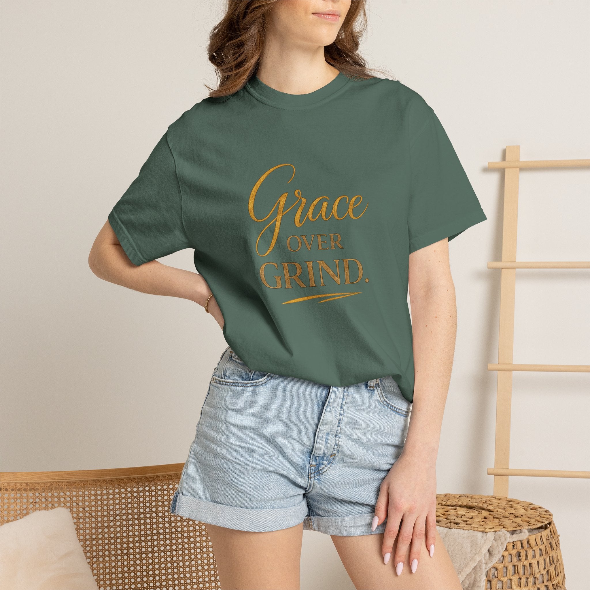 Unisex Grace Over Grind T-Shirt — Inspirational Faith Graphic Tee