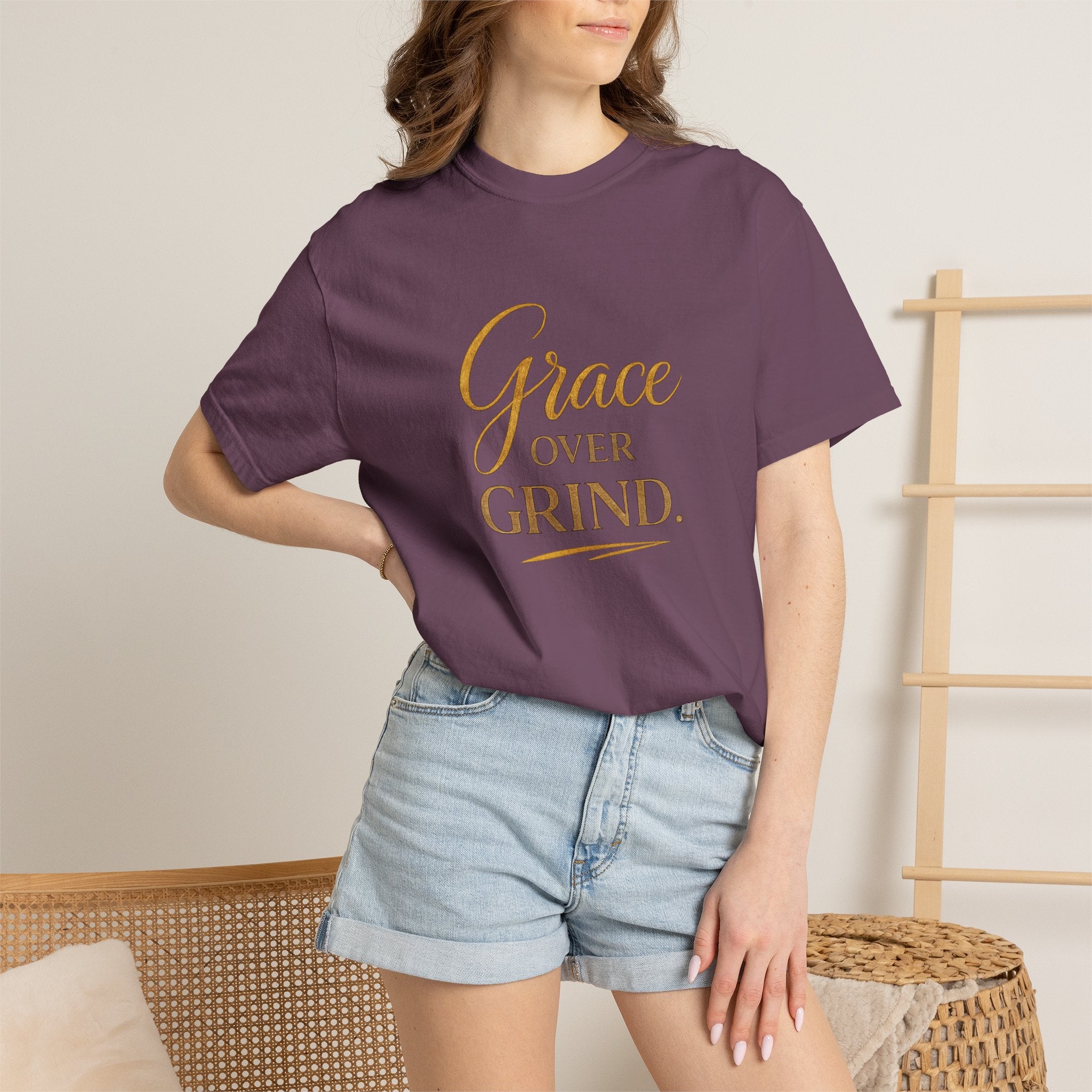 Unisex Grace Over Grind T-Shirt — Inspirational Faith Graphic Tee